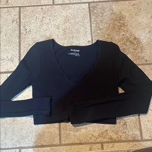 Garage Women's Black V-Neck Crop Top